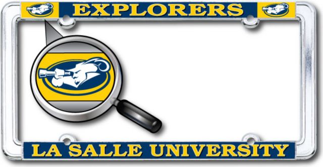 La Salle University Thin Dome License Plate Frame