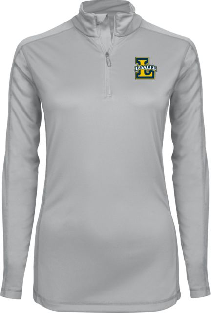 La Salle Ladies Syntrel Interlock 1/4 Zip Primary Mark - ONLINE ONLY
